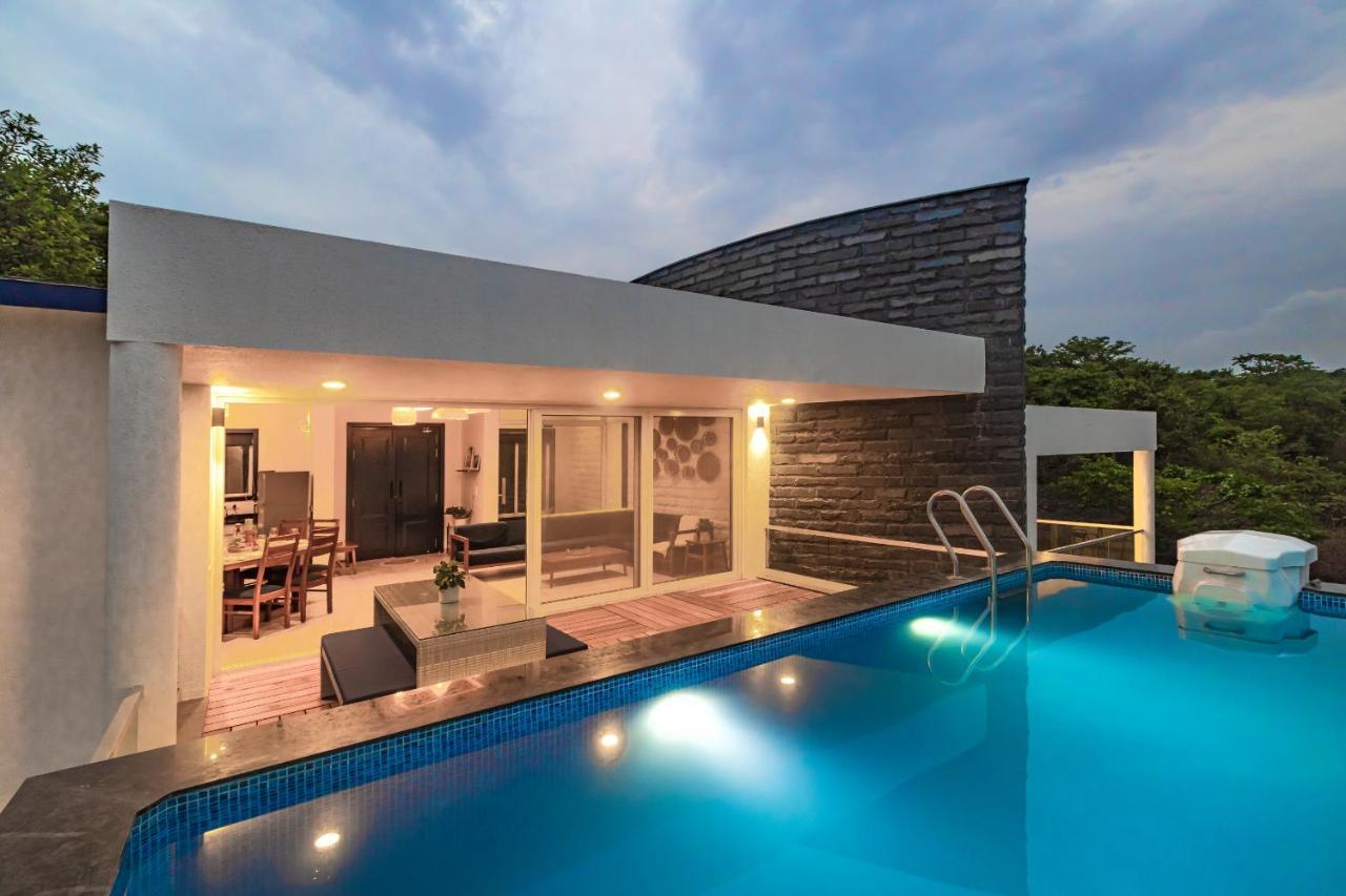 Saffronstays Kaia Waters By Kosha Villas, Pawna - Greek Style Villa With Panoramic View Of Pawna Lake Kolvan Esterno foto
