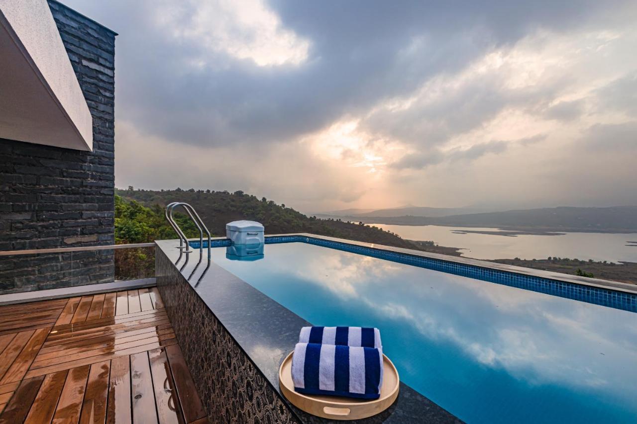 Saffronstays Kaia Waters By Kosha Villas, Pawna - Greek Style Villa With Panoramic View Of Pawna Lake Kolvan Esterno foto