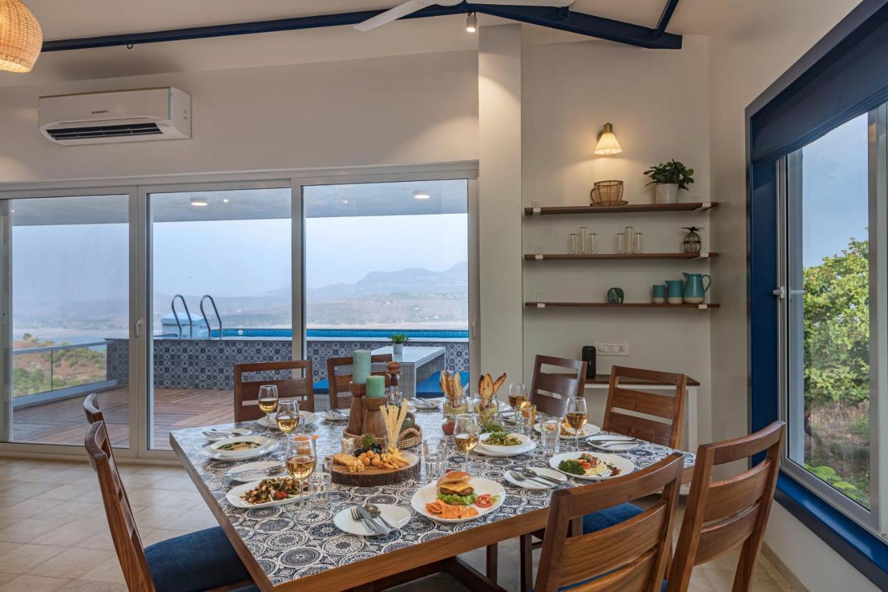 Saffronstays Kaia Waters By Kosha Villas, Pawna - Greek Style Villa With Panoramic View Of Pawna Lake Kolvan Esterno foto