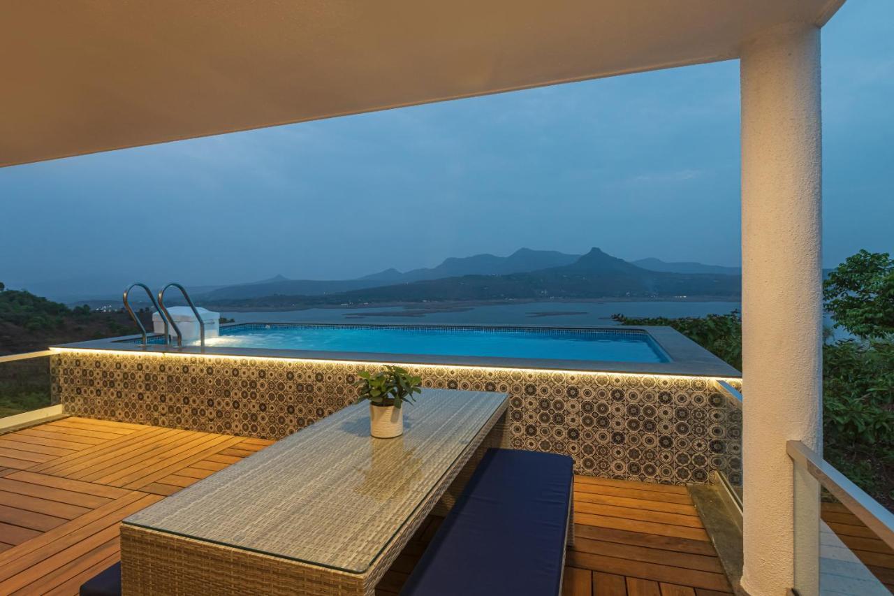 Saffronstays Kaia Waters By Kosha Villas, Pawna - Greek Style Villa With Panoramic View Of Pawna Lake Kolvan Esterno foto