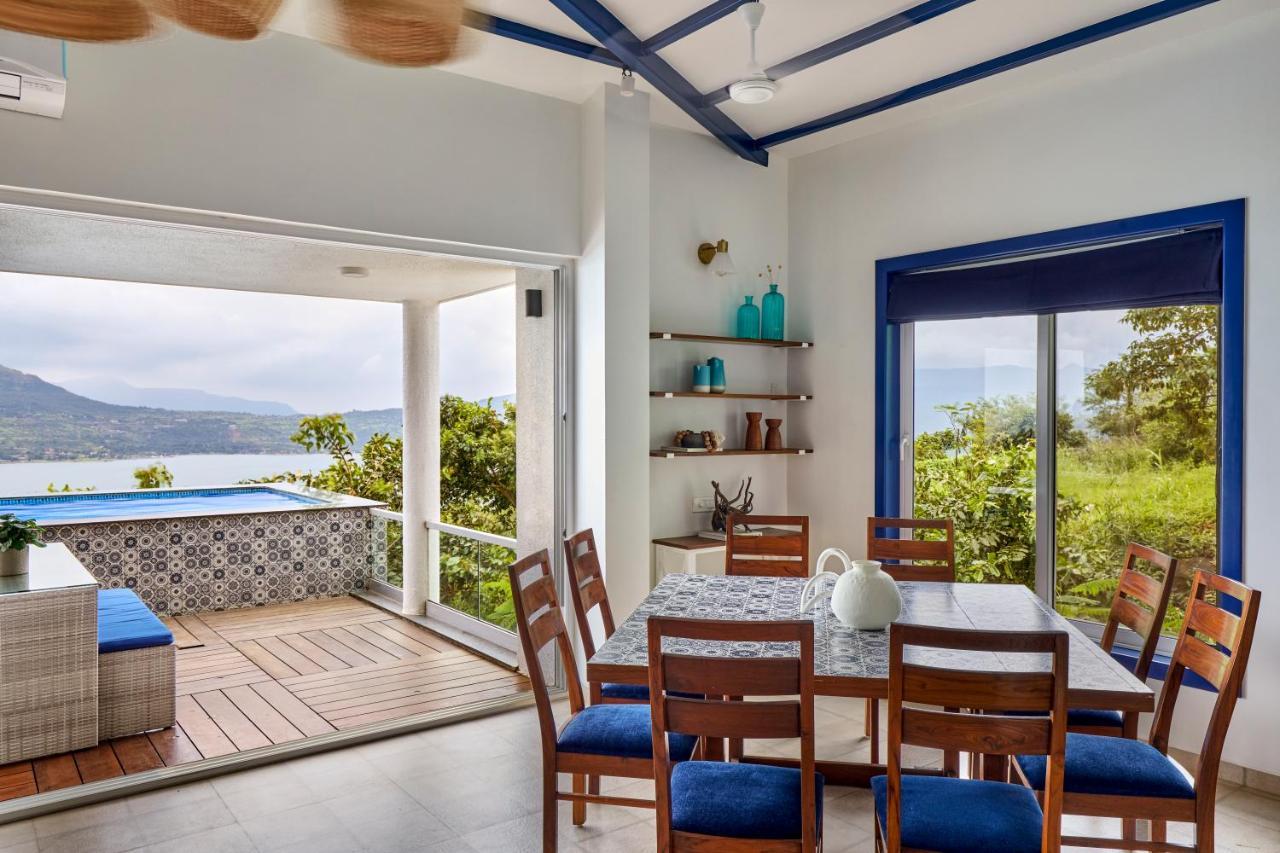 Saffronstays Kaia Waters By Kosha Villas, Pawna - Greek Style Villa With Panoramic View Of Pawna Lake Kolvan Esterno foto