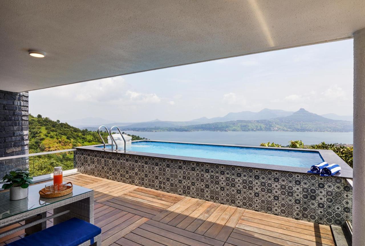 Saffronstays Kaia Waters By Kosha Villas, Pawna - Greek Style Villa With Panoramic View Of Pawna Lake Kolvan Esterno foto