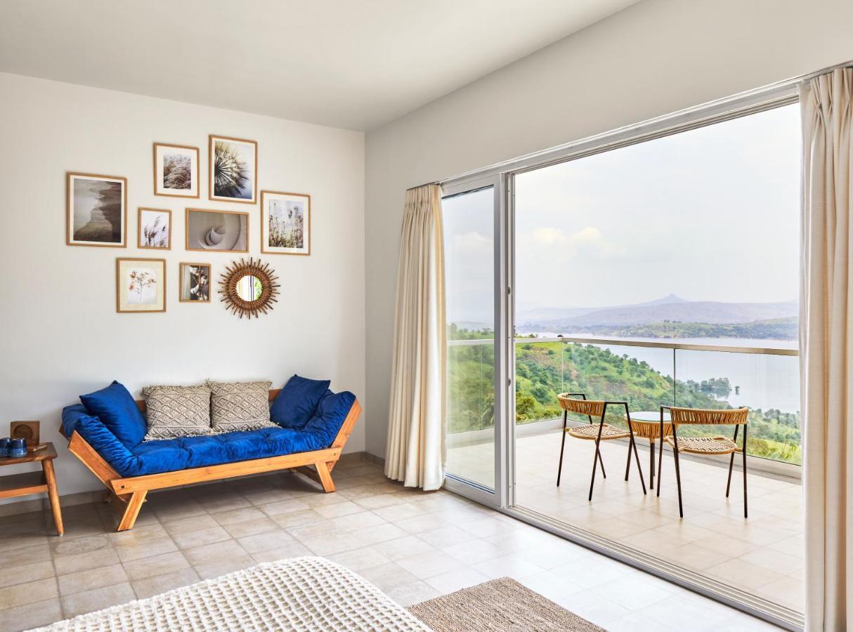 Saffronstays Kaia Waters By Kosha Villas, Pawna - Greek Style Villa With Panoramic View Of Pawna Lake Kolvan Esterno foto